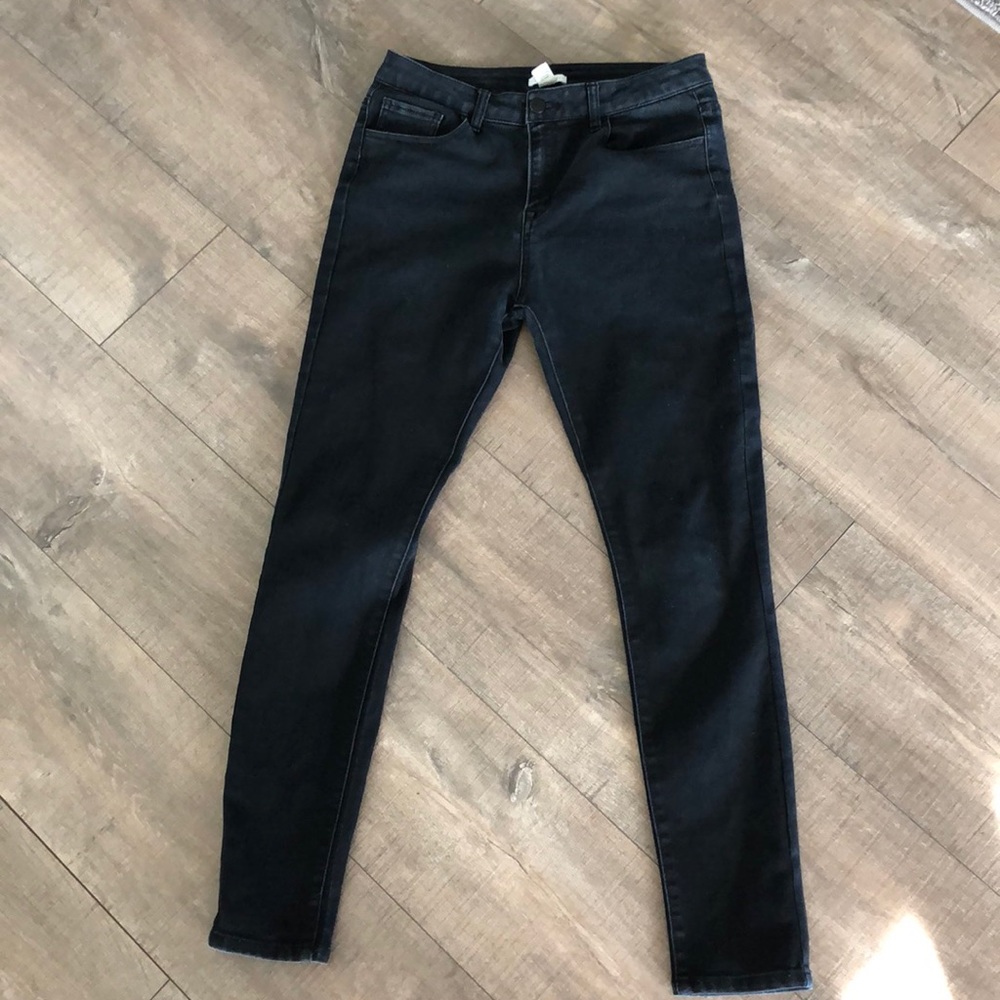 High Rise Black Skinny Jeans